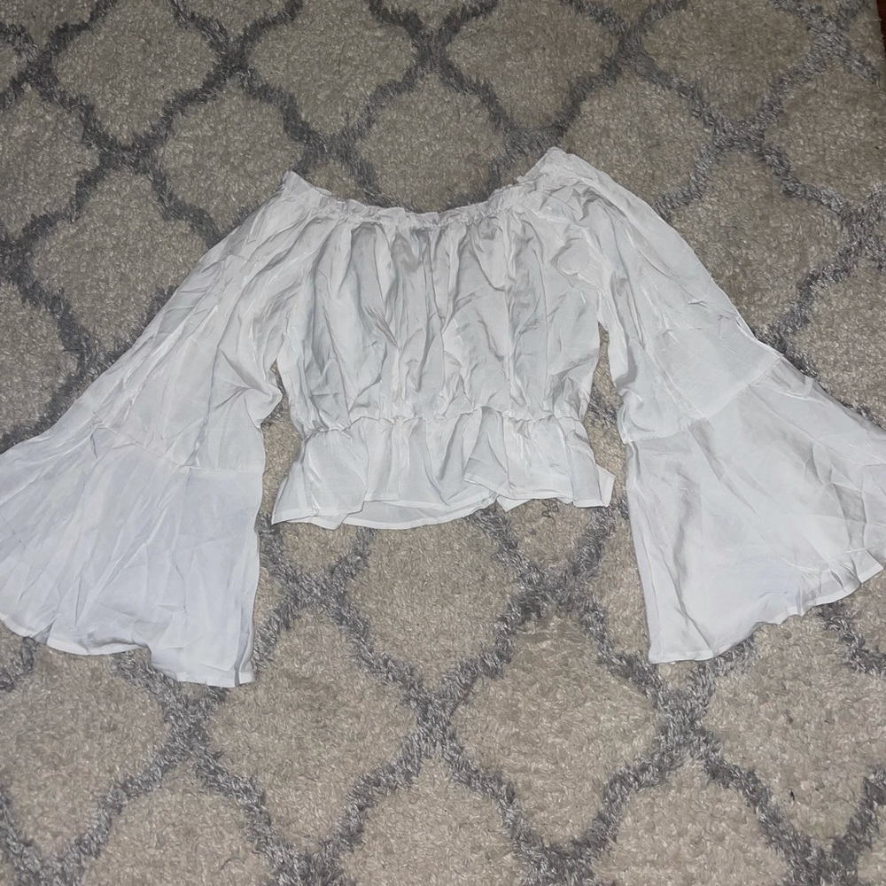 White off the shoulder blouse